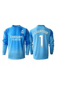 Real Madrid Thibaut Courtois #1 Maalivahti Jalkapallovaatteet Kotipaita 2025-26 Pitkähihainen